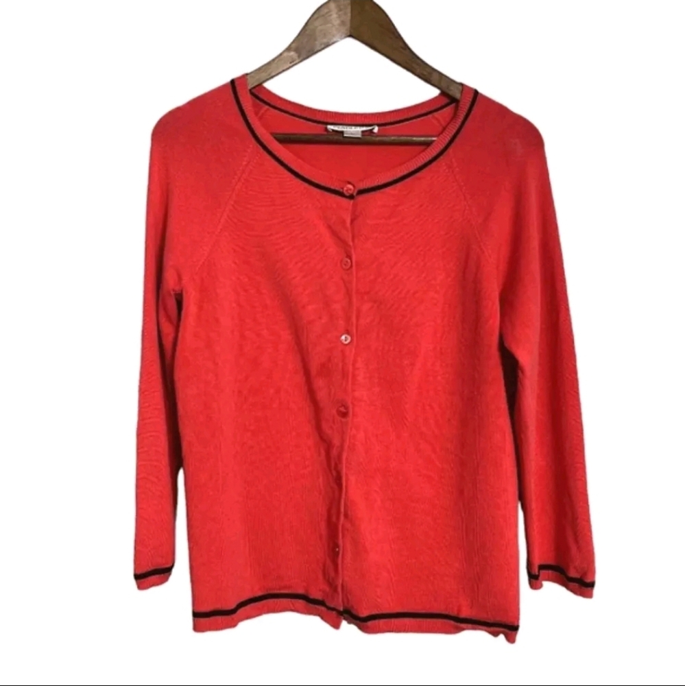 Pendleton Silk Blended Button Up Red Over-Shirt Size Medium Lightweight Womens